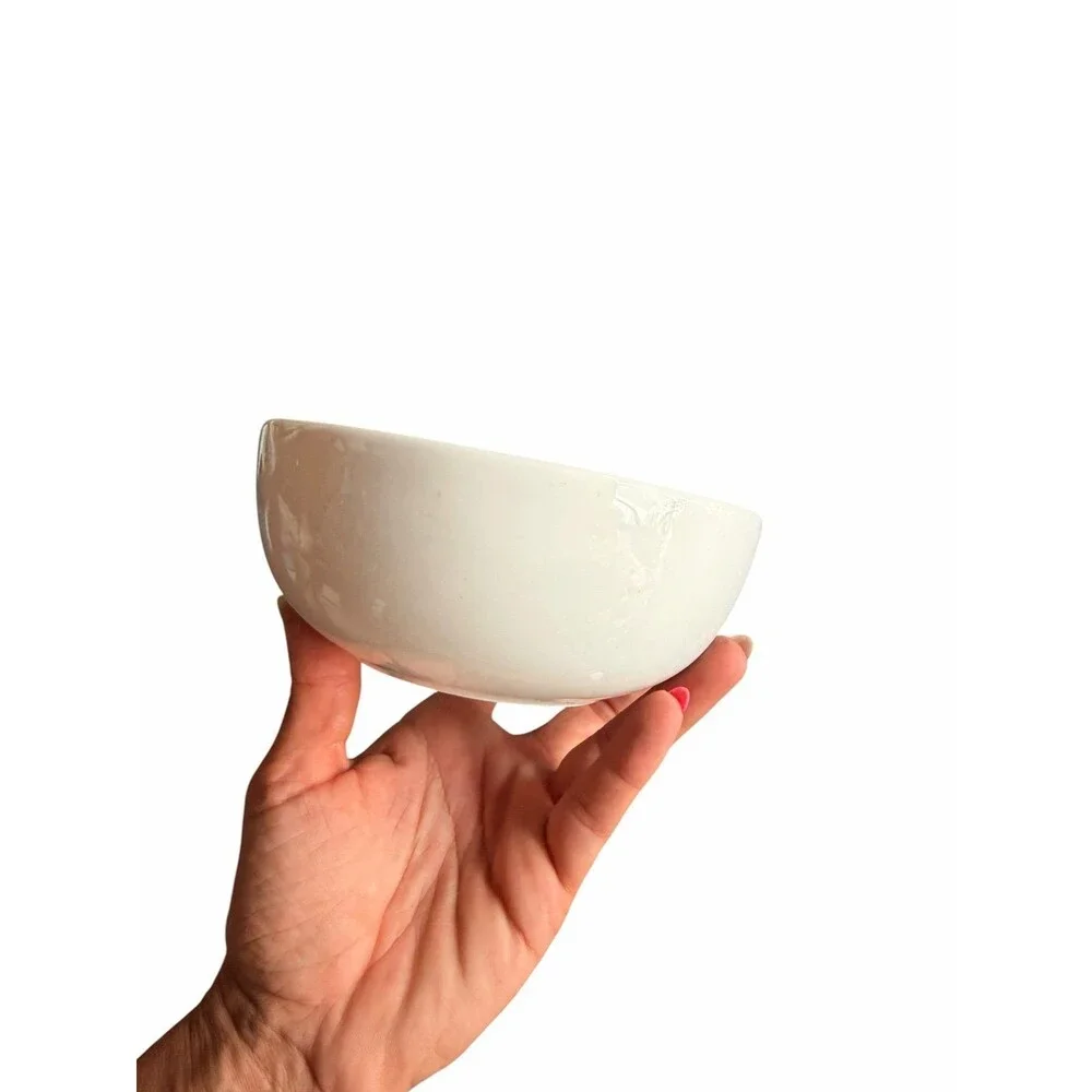 New Richard Brendon White Cereal Bowl